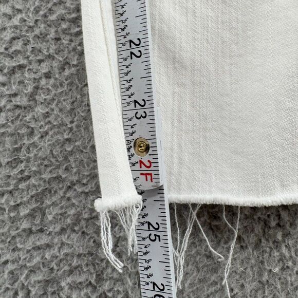 J.Crew Flare Crop Mid Rise White Jean in stretch Sz 26 BO933 - Picture 10 of 15